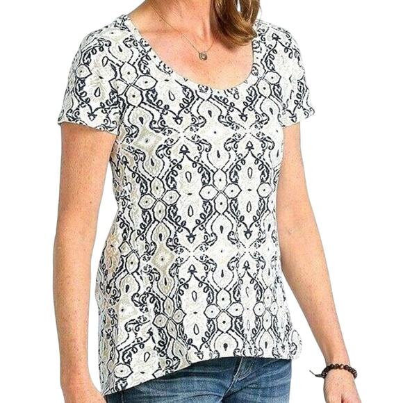 Fresh Produce Cali Luna Ikat Print Scoop Next Tshirt Size 2X - Picture 1 of 8